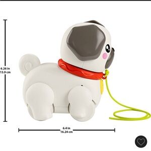 Fisher-Price Walking Puppy Toy - White and Gray